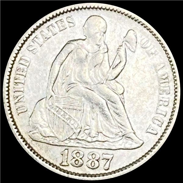 1887 Seated Liberty Dime CLOSELY UNCIRCULATED