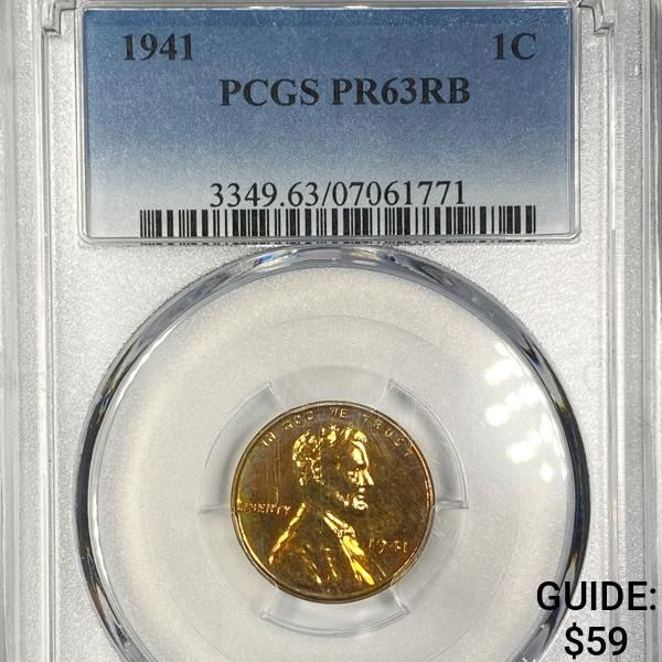 1941 Wheat Cent PCGS - PR63RB