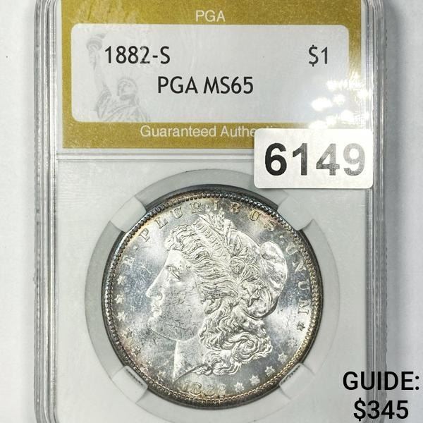 1882-S Morgan Silver Dollar PGA - MS65