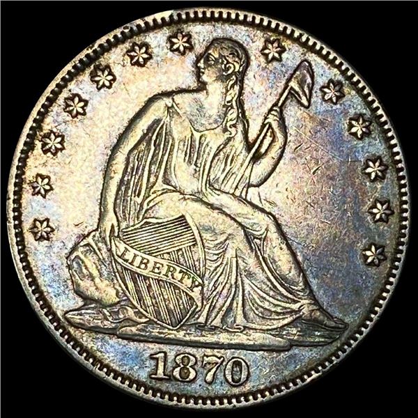 1870 Seated Liberty Half Dollar ABOUT