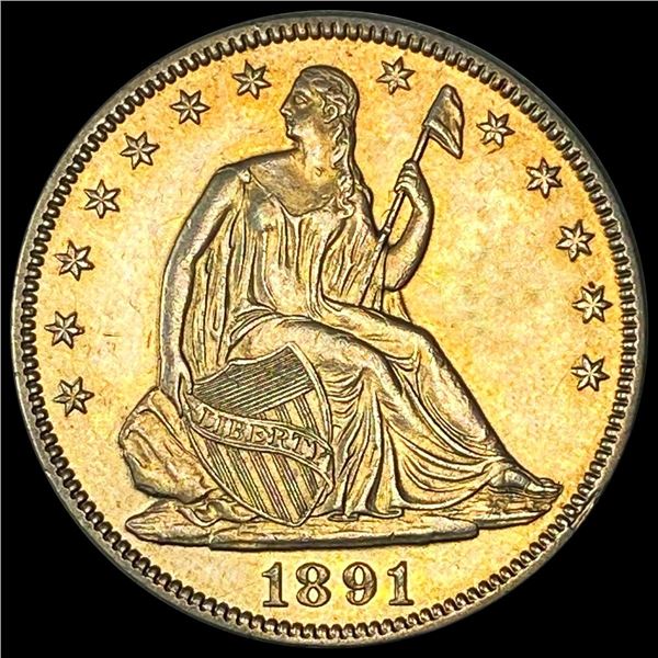 1891 Seated Liberty Half Dollar UNCIRCULATED