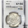 Image 1 : 1881-S Morgan Silver Dollar NGC - MS64
