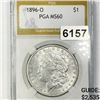 Image 1 : 1896-O Morgan Silver Dollar PGA - MS60