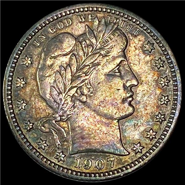 1907-S Barber Quarter NEARLY UNCIRCULATED