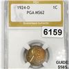 Image 1 : 1924-D Wheat Cent PGA - MS62