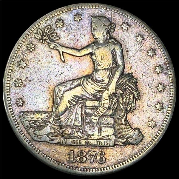 1876-CC Silver Trade Dollar NICELY CIRCULATED
