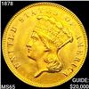 Image 1 : 1878 $3 Gold Piece GEM BU
