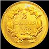 Image 2 : 1878 $3 Gold Piece GEM BU