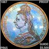 Image 1 : 1887 Victoria Silver Proof Crown GEM PROOF