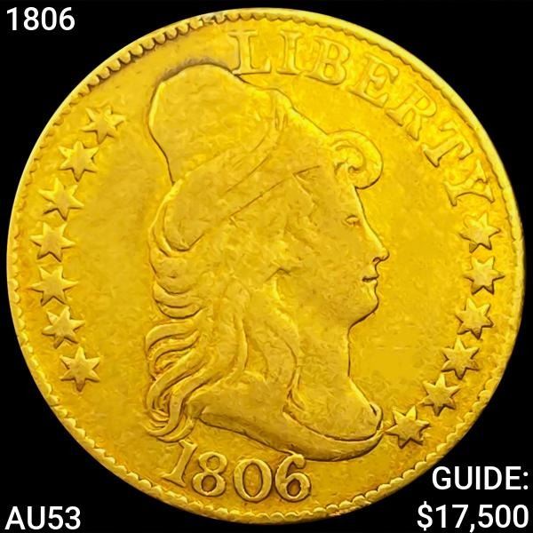 1806 $5 Gold Half Eagle CHOICE AU