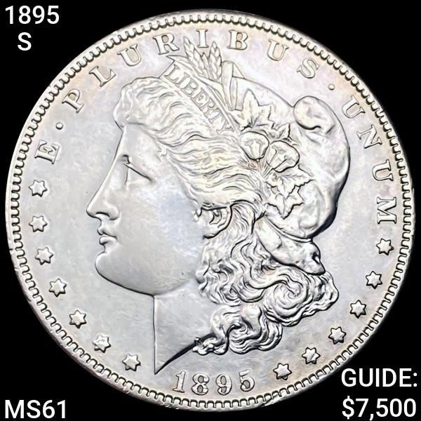 1895-S Morgan Silver Dollar UNCIRCULATED