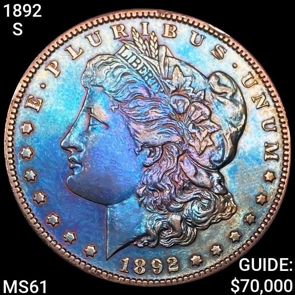1892-S Morgan Silver Dollar UNCIRCULATED