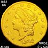 Image 1 : 1882-CC $20 Gold Double Eagle CHOICE AU+