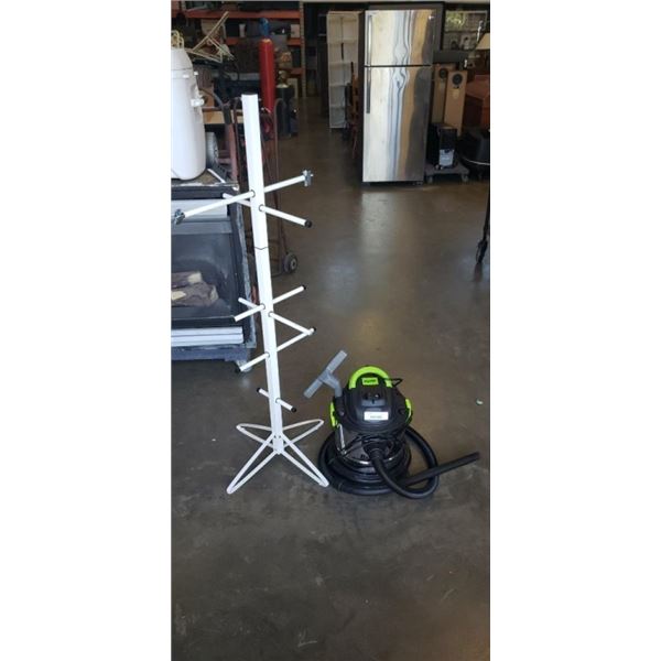 BIGVAC SHOP VAC AND GEAR DRYING RACK