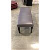 Image 2 : GREY LEATHER LOOK BENCH