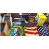 Image 2 : MOVIE SET PICTURES, MENUS, WOOD BOWLS, LIQUOR SPOUTS, NUTRI BULLET, WASHINGTON FLAG AND BATHROOM SIG