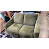 Image 2 : GREEN MICROFIBER POWER RECLINER LOVESEAT