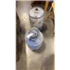 Image 1 : GALVANIZED 4 GALLON MILK CAN AND BARREL