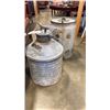 Image 2 : GALVANIZED 4 GALLON MILK CAN AND BARREL