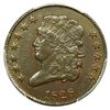 Image 1 : 1828 12 Stars Classic Head Half Cent PCGS AU-55