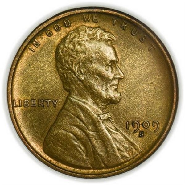 1909-S Lincoln Wheat Cent NGC MS-63 BN