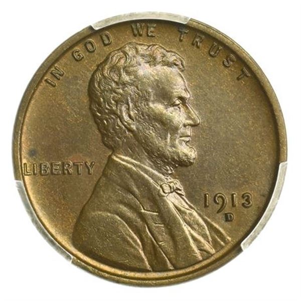 1913-D Lincoln Wheat Cent PCGS MS-63 BN