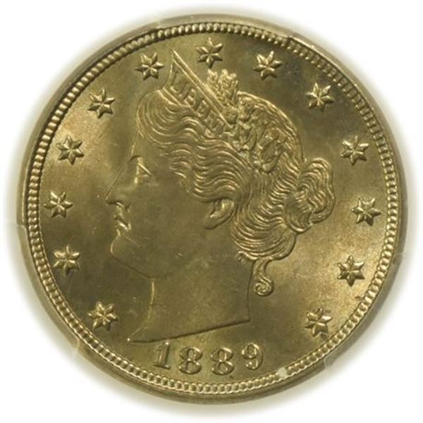 1889 Liberty V Nickel PCGS MS-64