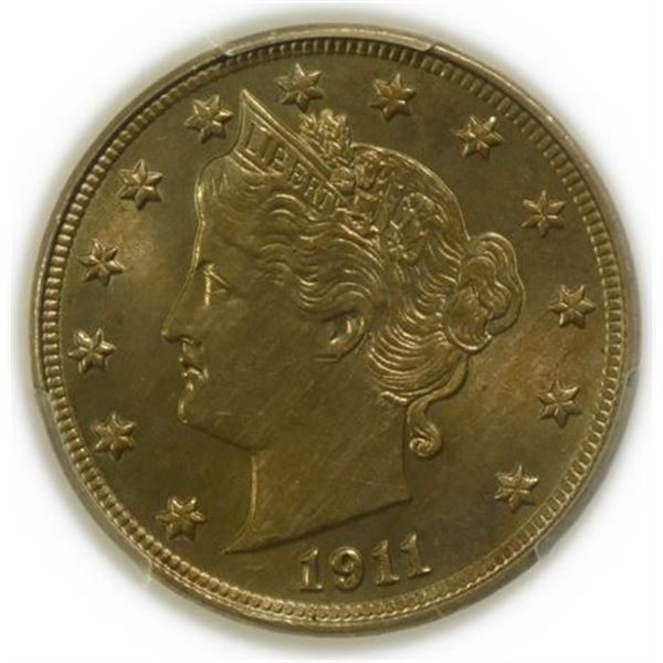 1911 Liberty V Nickel PCGS MS-64
