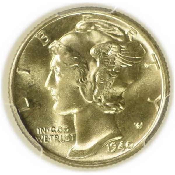 1940 Mercury Dime PCGS MS-67 FB