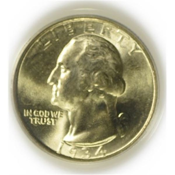 1934 Washington Quarter PCGS MS-66
