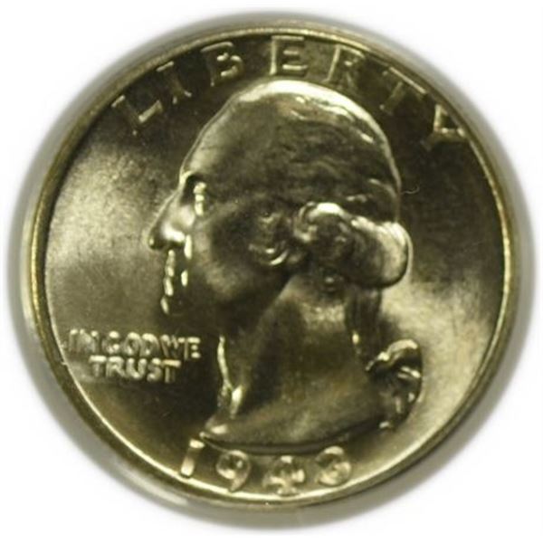 1943 Washington Quarter PCGS MS-66