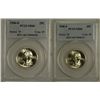 Image 1 : 1946-D & 1946-S Washington Quarters PCGS MS-66