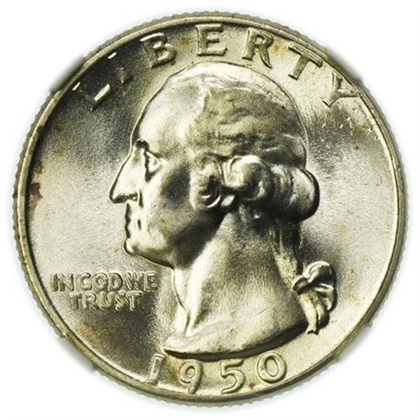1950-D Washington Quarter NGC MS-66