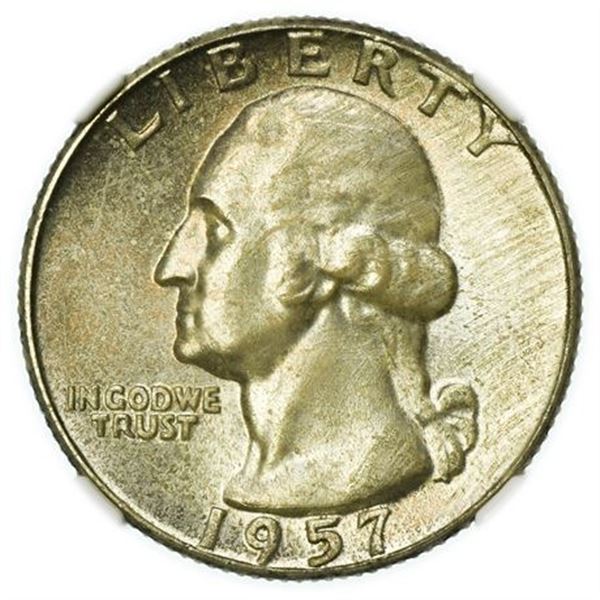 1957 Washington Quarter NGC MS-66