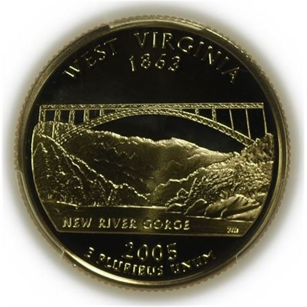 2005-S West Virginia Proof Quarter PCGS PR-69 DCAM