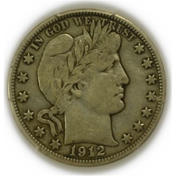 1912-D Barber Half Dollar PCGS VF-20