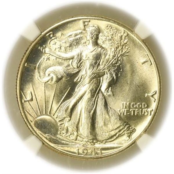 1941-D Walking Liberty Half Dollar NGC MS-65
