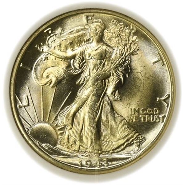 1943-D Walking Liberty Half Dollar NGC MS-66