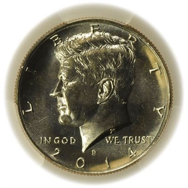 2014-D 50th Anniv. Kennedy Half Dollar PCGS SP-66