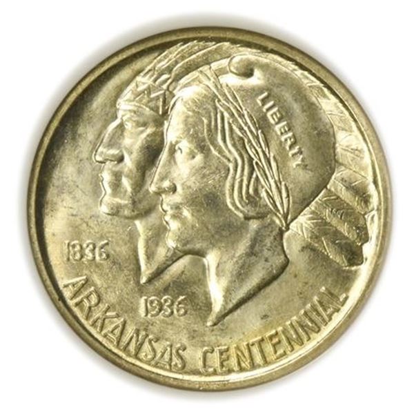 1937-D Arkansas Commem Half Dollar NGC MS-65