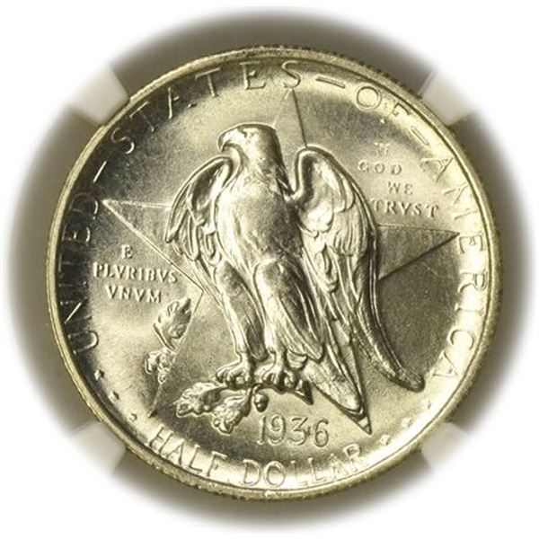 1936 Texas Commemorative Half Dollar NGC MS-66