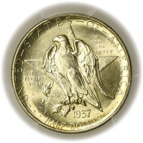 1937-D Texas Commemorative Half Dollar PCGS MS-66