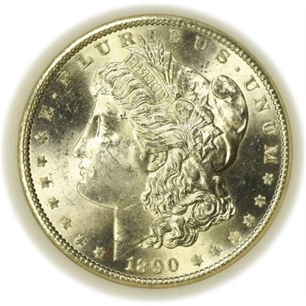 1890-S Redfield Morgan Dollar NGC MS-63