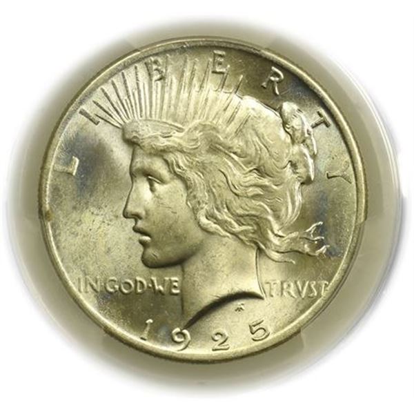 1925 Peace Dollar PCGS MS-65