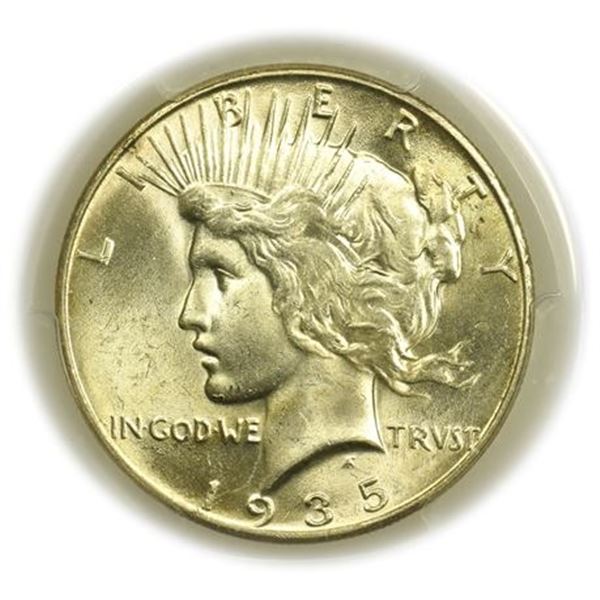1935 Peace Dollar PCGS MS-63