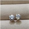 Image 1 : 10K YELLOW GOLD CUBIC ZIRCONIA  EARRINGS