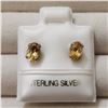Image 1 : SILVER CITRINE  EARRINGS, MADE IN CANADA