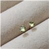 Image 2 : 10K YELLOW GOLD PERIDOT EARRINGS