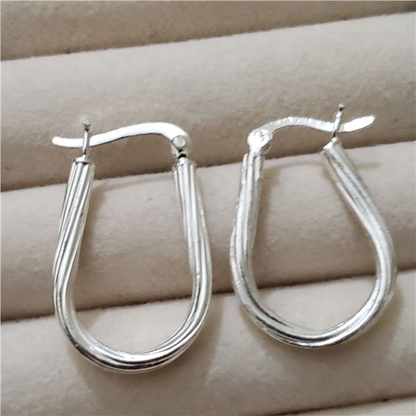 SILVER HOOP EARRINGS