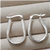 Image 1 : SILVER HOOP EARRINGS
